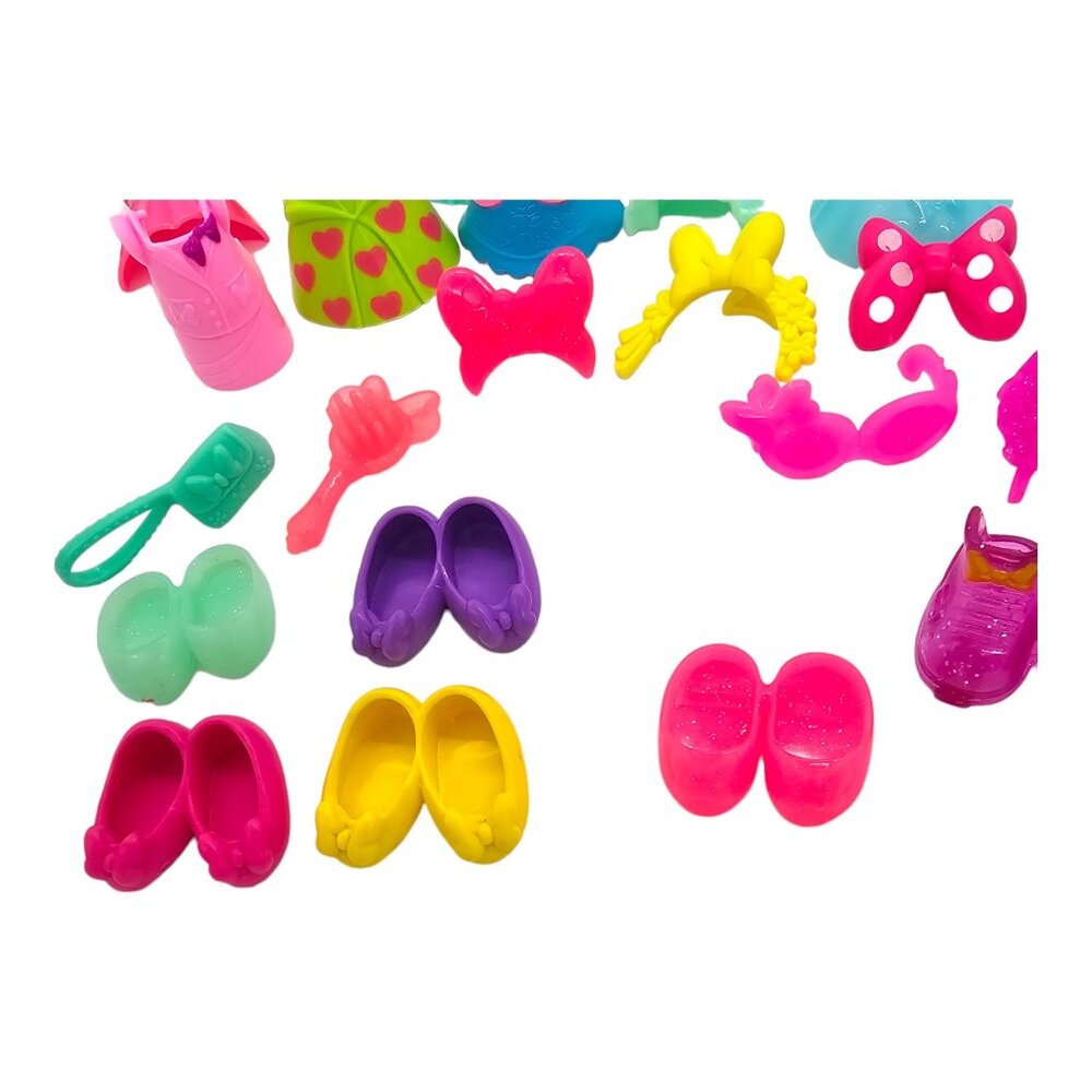 Mattel Minnie Mouse Doll Snap N Style Posable Dress Up Bow-tique Play Set of 27 - Picture 6 of 6